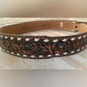 Vintage Wright Brand Western Leather Belt